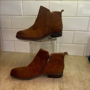 Franco Sarto Brown Ankle Boots